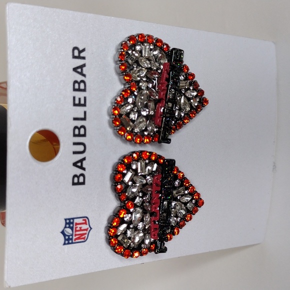 Atlanta Falcons BaubleBar Statement Stud Earrings - Picture 4 of 6